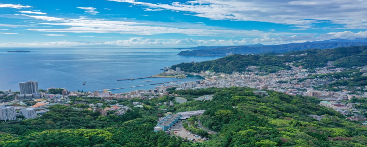 相模湾の景色