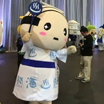 イベント会場でのあつお