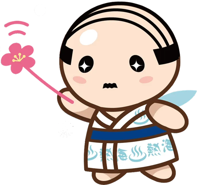 魔法スティックを振るあつお