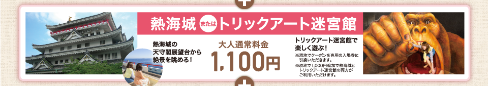 熱海城またはトリックアート迷宮館