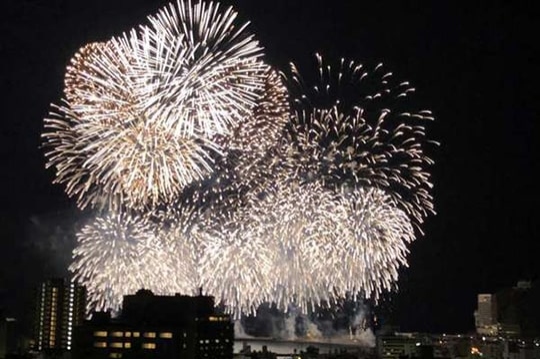 花火が見える屋上